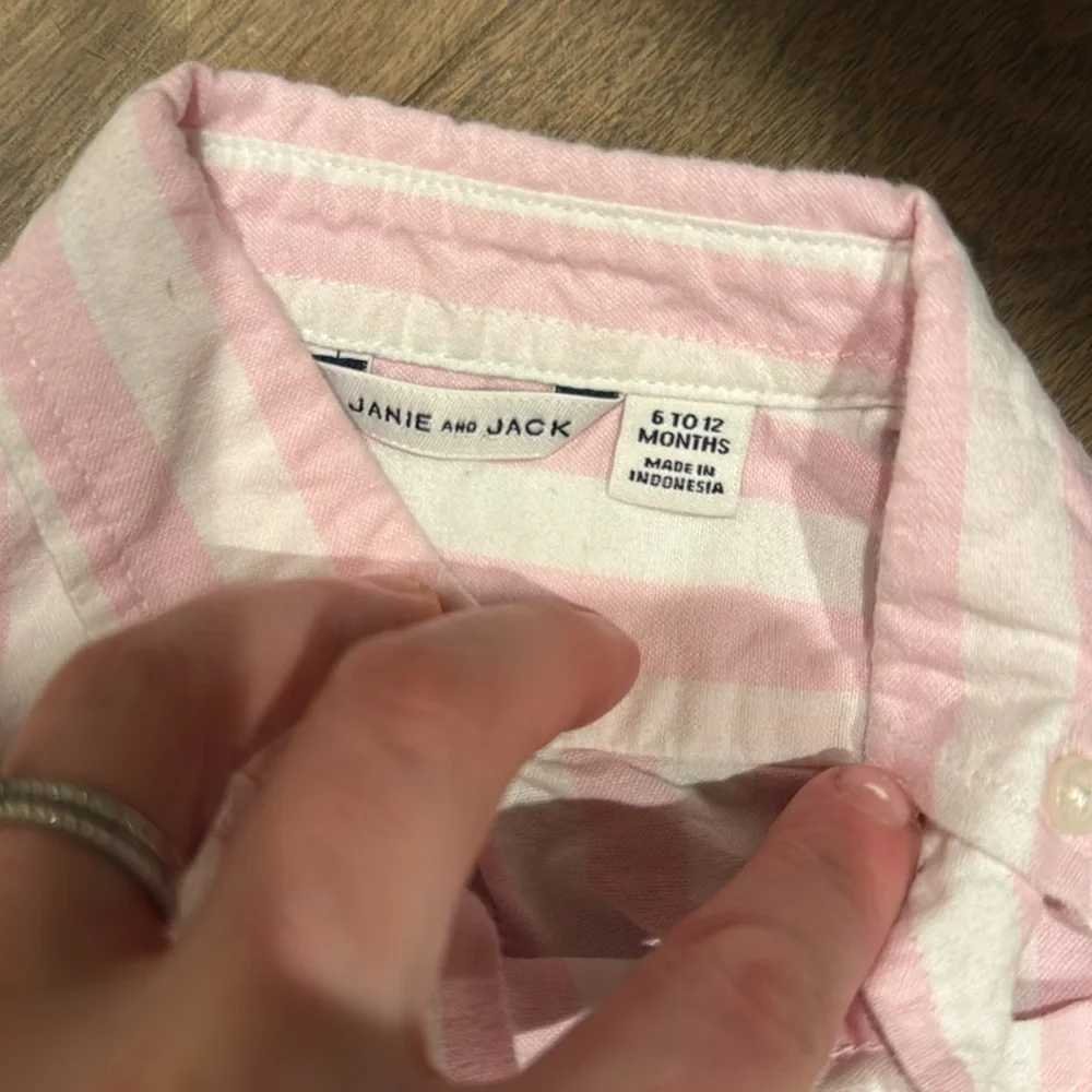 Janie and jack bundle button down tops blue pink 3-12‎ month toddler baby infant